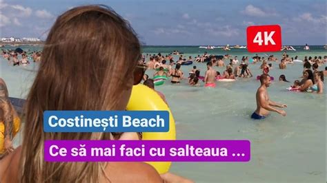 4K august 2021 Costinești Beach Ce să mai faci cu salteaua