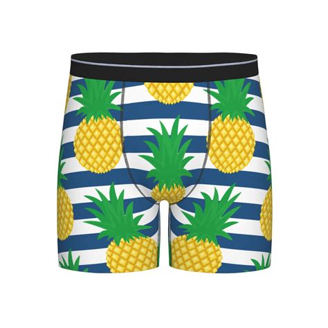 Pineapples Mens Novelty Underwear Men Boxer Briefs Comfort Soft Boxer