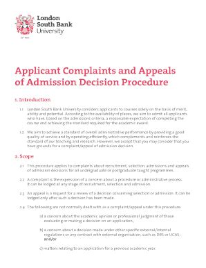 Fillable Online Applicant Complaints And Appeals Fax Email Print