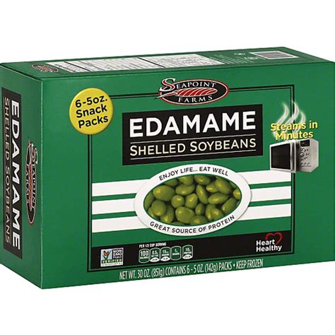 Seapoint Farms® Edamame Shelled Soybeans 6 5 Oz Snack Packs Organic Market Basket