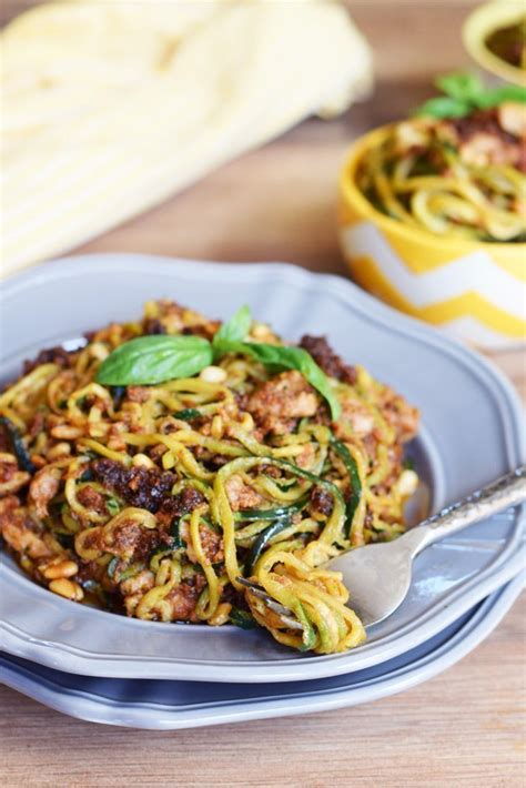 Sun Dried Tomato Pesto Chicken Pasta Living Loving Paleo