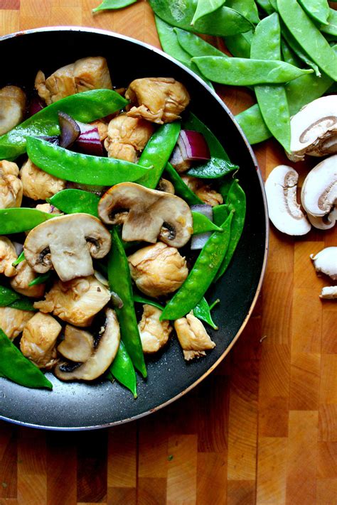 Chicken Snow Peas Skillet Recipe Chicken And Snow Peas Recipe