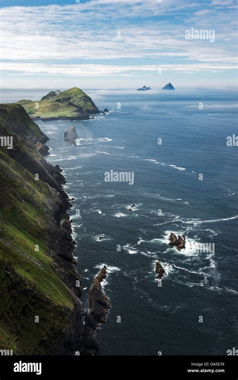 Sea Mist On A View Of The Skellig Islands And Puffin Island County