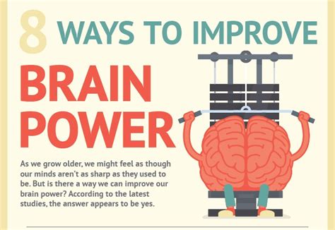 8 Ways To Boost Your Brain Power Infographic Digital Information World