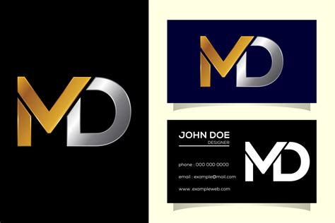 Letter M D Logo Design Deeezy