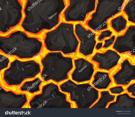 Realistic 3d Detailed Lava Texture Background Stock Vector (Royalty Free) 1531295078 | Shutterstock