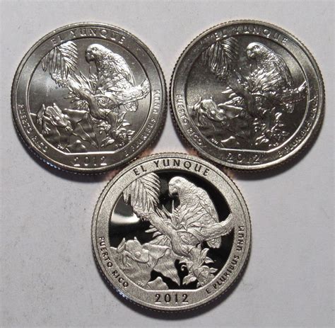 2012 P D S El Yunque America The Beautiful Quarters BU And Proof For