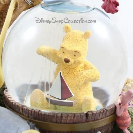 Snow Globe Musical Disney Winnie And Her Friends In The Shower Ball To