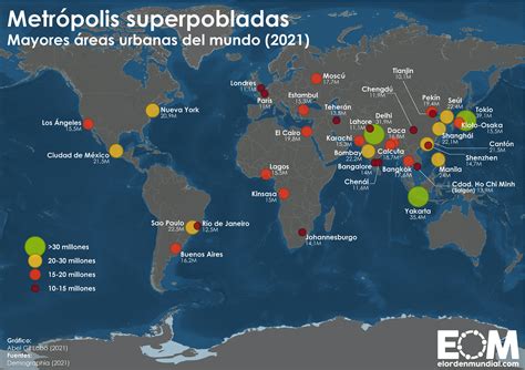 The Map Of The Megacities Of The World There Are Maps On The Web