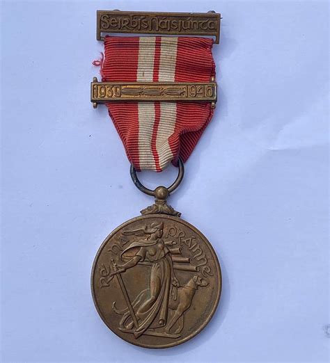 Irish Army Na Forsai Cosanta Emergeny Medal Ww2 Code Ab The Irish War