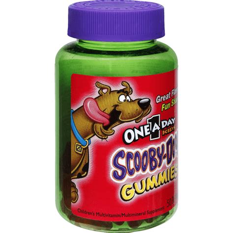 One A Day Kids Scooby-Doo Gummies Children's Multivitamin - 50 CT ...