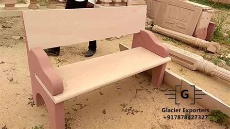 Antique Without Arm Rest Garden Sandstone Bench Without Back At Rs