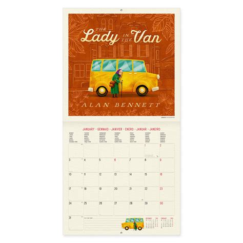 Calendar 2022 Book Lovers 30x29 Cm Legami