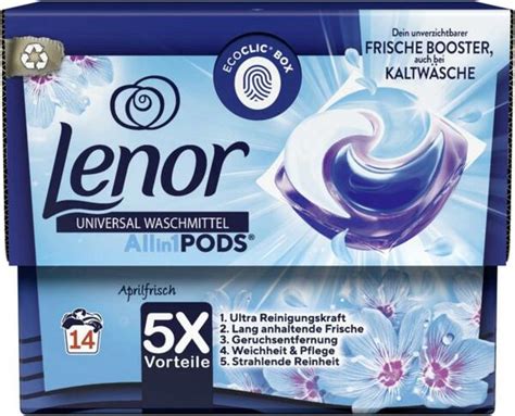 Lenor All In 1 Pods Universal Waschmittel Aprilfrisch Von MyTime De