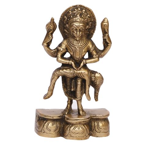 Buy Kartique Brass Idol Narasimha Bhagwan Reincarnation Avatar Of Lord