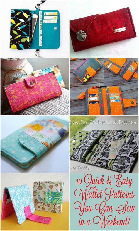 Sewing Wallet Pattern Free 10 Quick Easy Wallet Patterns You Can Sew In