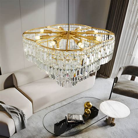 Modern Luxury Gold Crystal Chandelier | Sofary Lighting