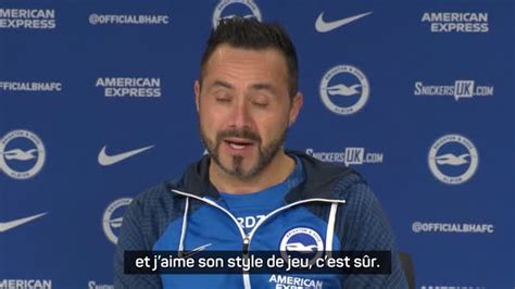 Brighton De Zerbi J Aime Le Style De Jeu D Arteta Vid O Dailymotion