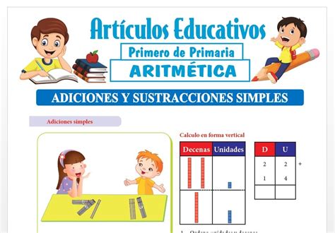 Adiciones Y Sustracciones Simples Para Primero De Primaria