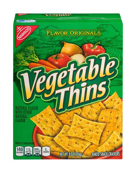 Nabisco Flavor Originals Vegetable Thins Crackers, 8 Oz. - Walmart.com ...