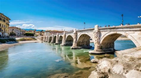 Premium Ai Image Bridge Of Tiberius Ponte Di Tiberio In Rimini Italy