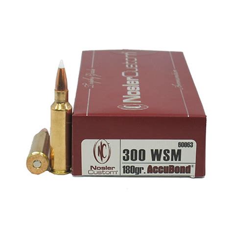 Nosler 300 Wsm 180gr Accubond Per 20