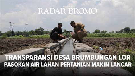 Desa Brumbungan Lor Kecamatan Gending Pasokan Air Lahan Pertanian