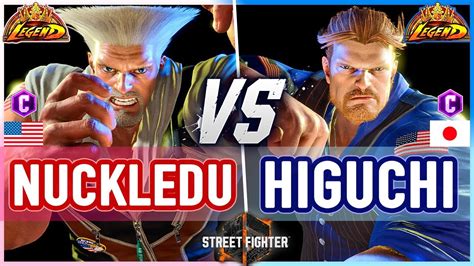 Sf6 🔥 Nuckledu Guile Vs Higuchi Guile 🔥 Street Fighter 6 Youtube