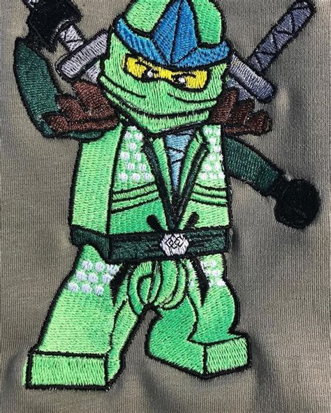 It Is The Fragment Of Embroidered Clothing Lego Ninjago Green Ninja