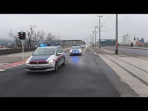 Demo Mehrere Einsatzfahrten Polizei Linz YouTube