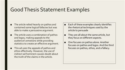 Rhetorical Analysis Thesis Statements Eng 102 Ppt