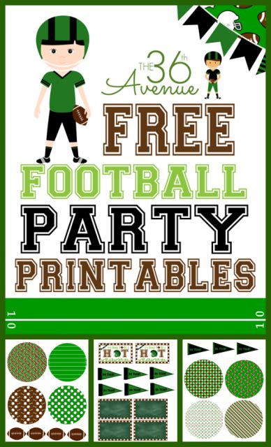 Free Football Party Printables Free Printable Templates