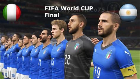 Italia Vs Argentina FIFA World CUP Final PES 2019 YouTube