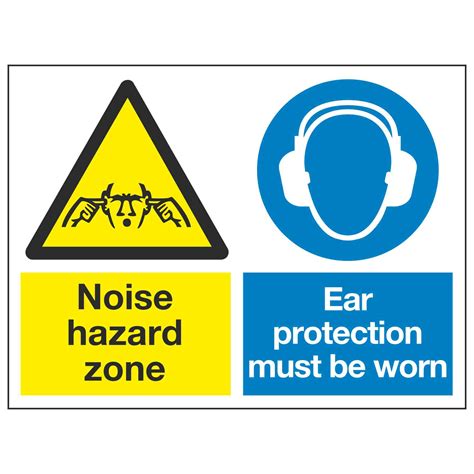 Noise Hazard Zone Ear Protection Must Be Worn Linden Signs And Print