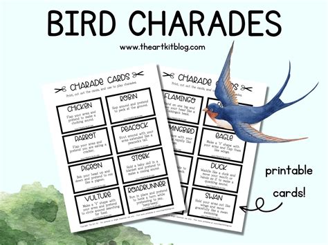 Charades For Kids Printable Cards