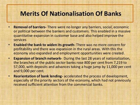 Nationalisation Of Banks Bank Exams