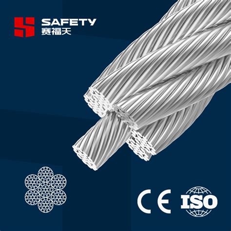 Bright Ungalvanized Braided Flexible Steel Core Wire Rope M Types