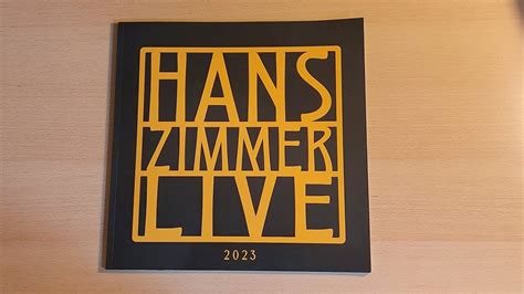 Unboxing Hans Zimmer LIVE 2023 Programm German YouTube