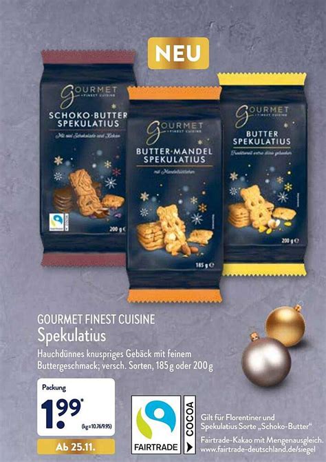 Gourmet Finest Cuisine Spekulatius Angebot Bei ALDI Nord 1Prospekte De