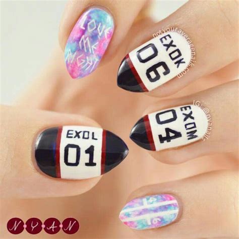 Kpop Nails Exo Nails Nails Kpop Kpop Nail