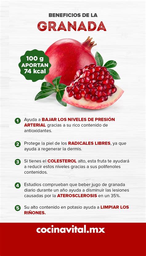 7 beneficios de la granada roja que obtendrás al consumirla Cocina