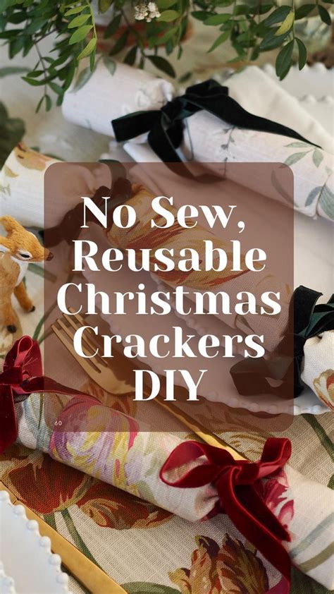 Easy To Make No Sew Reusable Fabric Christmas Crackers Artofit