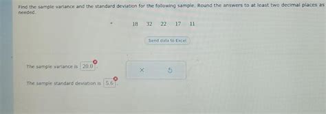 Answered Find The Sample Variance And The Bartleby