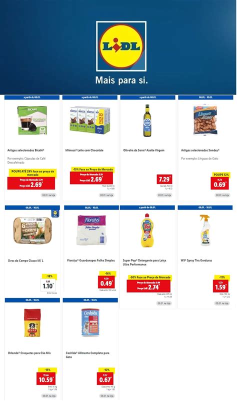 Antevisão Folheto LIDL Supermercados Promoções a partir 8 janeiro O