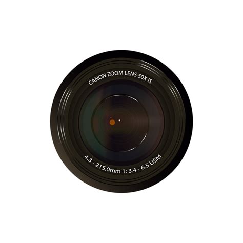 Free Black Canon Camera Lens 12181274 PNG with Transparent Background