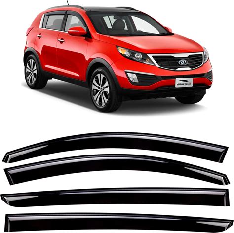 Voron Glass Tape On Extra Durable Rain Guards For Kia Sportage