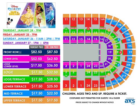 Seating Chart For Disney On Ice