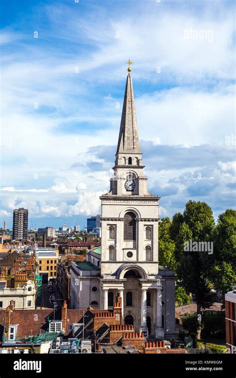 Christ Church Spitalfields London Uk Stock Photo Alamy