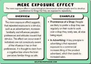 Mere Exposure Effect Examples And Definition