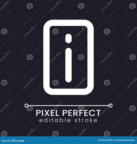 ícono De Ui Lineal Blanco Perfecto Para Píxel De Información Para Tema